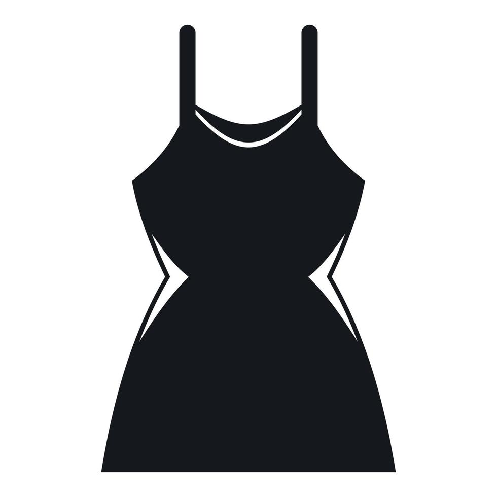 icono de vestido pequeño, estilo simple vector