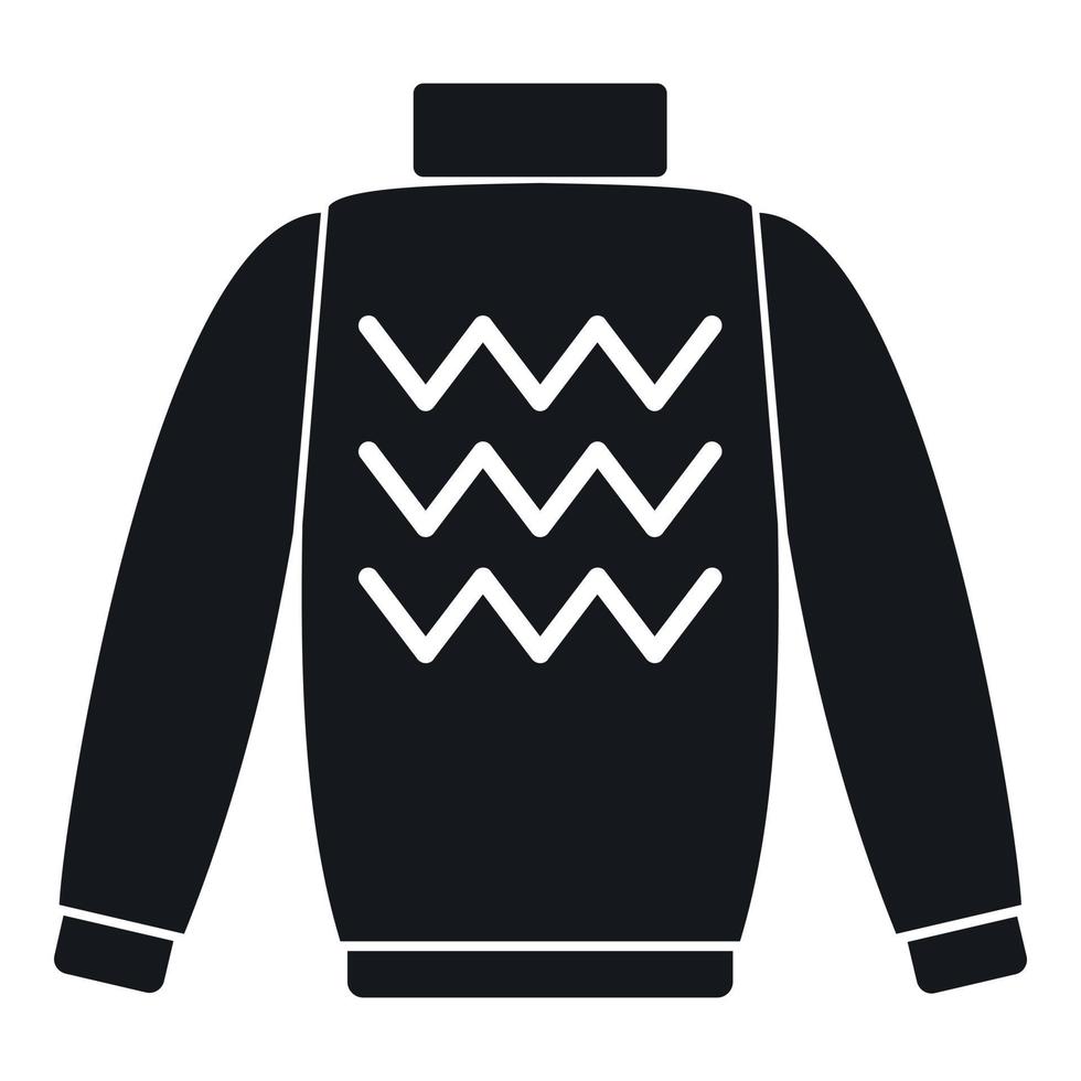 Pullover icon, simple style vector