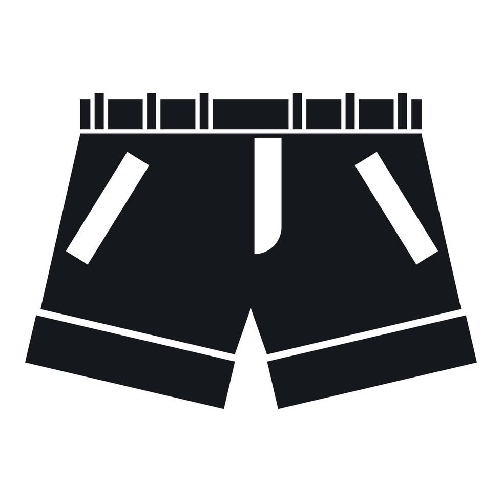 icono de pantalones cortos, estilo simple vector