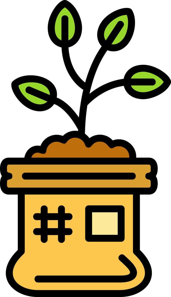 Fertilizer Creative Icon Design vector