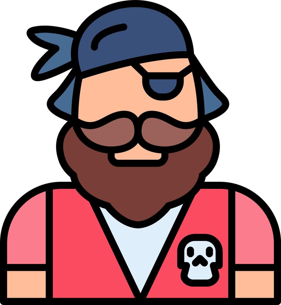 diseño de icono creativo pirata vector