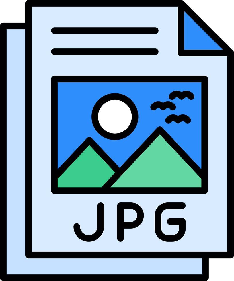 Jpg File Creative Icon Design vector