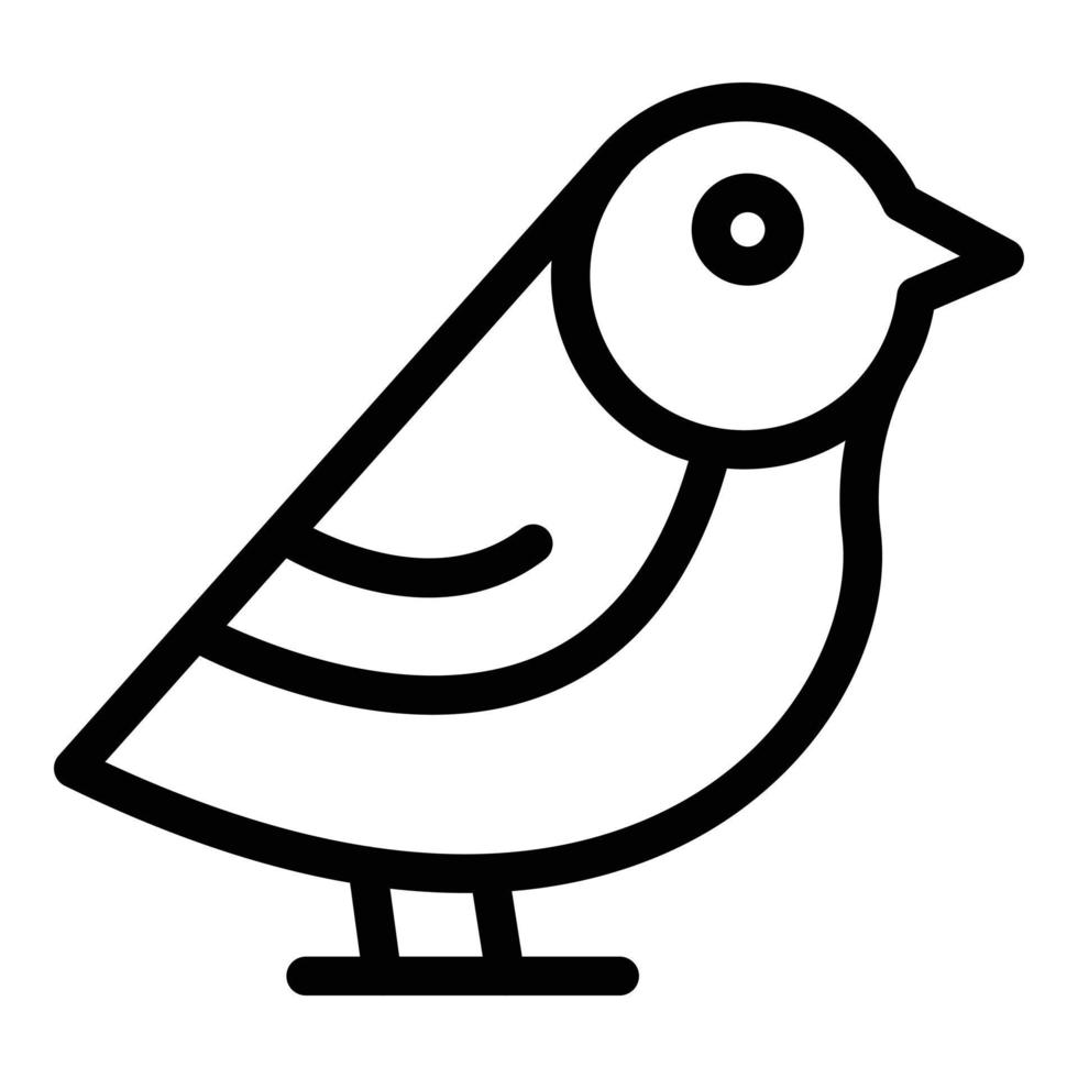 Childish sparrow icon outline vector. House bird vector