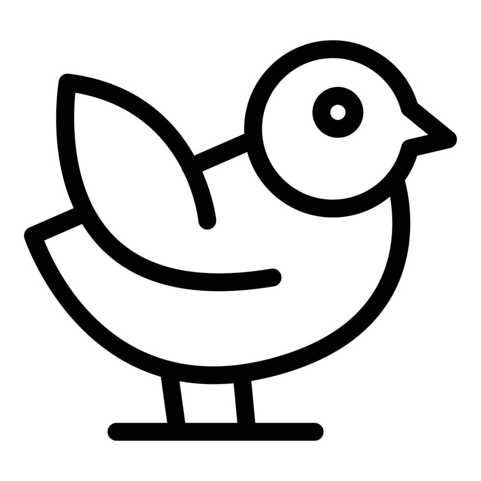 Sparrow card icon outline vector. Animal bird vector