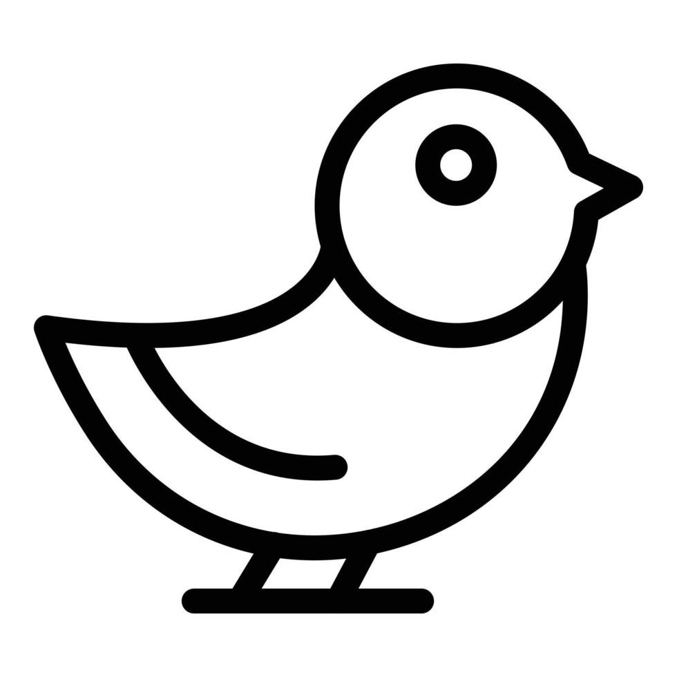 Tree sparrow icon outline vector. Flight bird vector