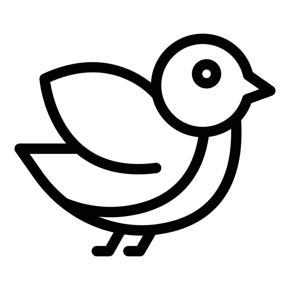 Finch sparrow icon outline vector. Animal house vector