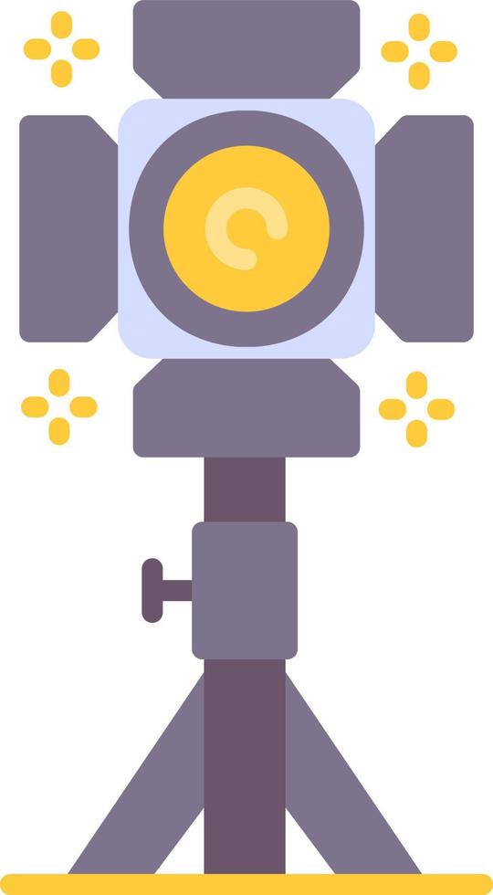 Studio Lighting Creative Icon Design vector