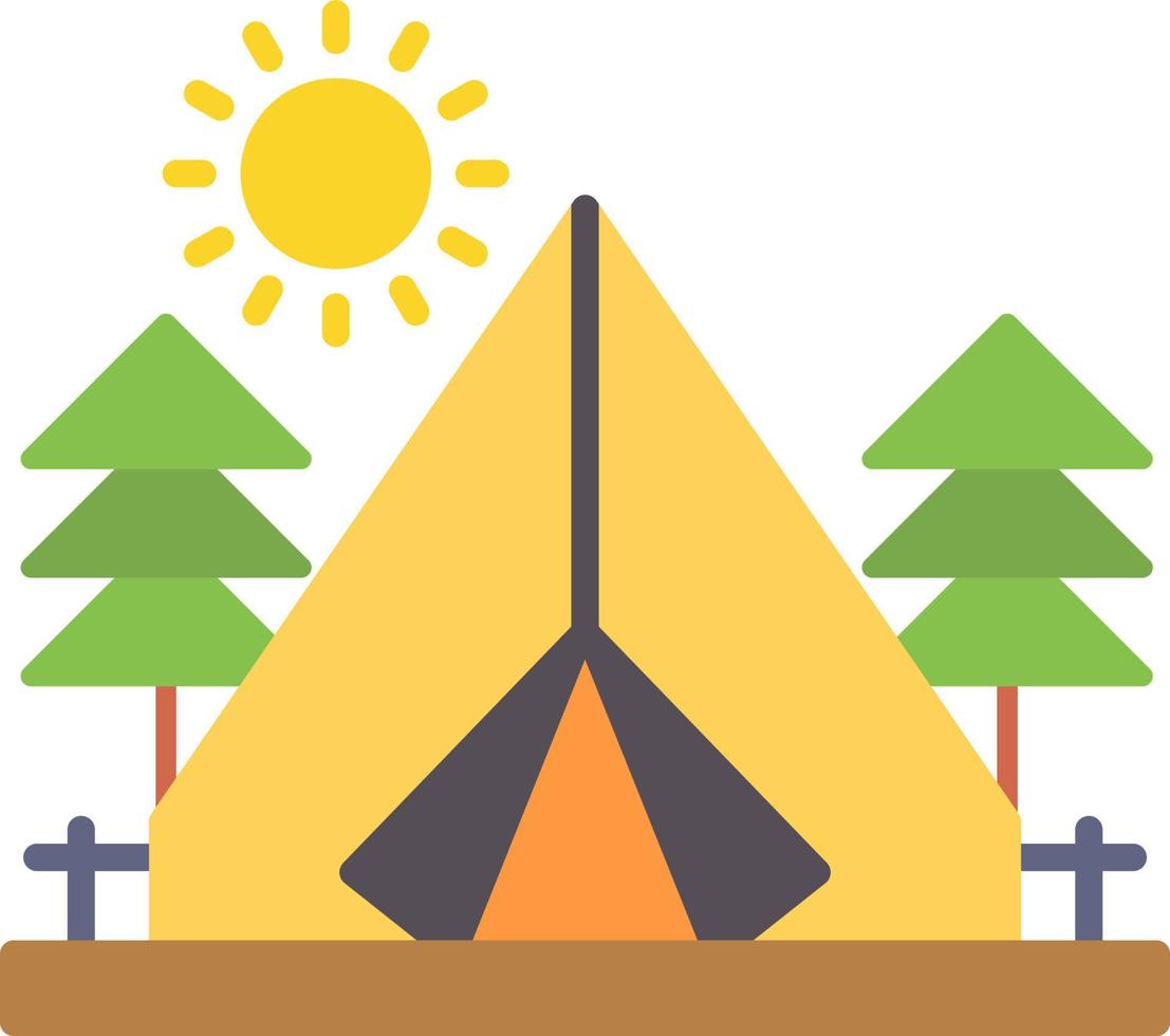 diseño de icono creativo de camping vector