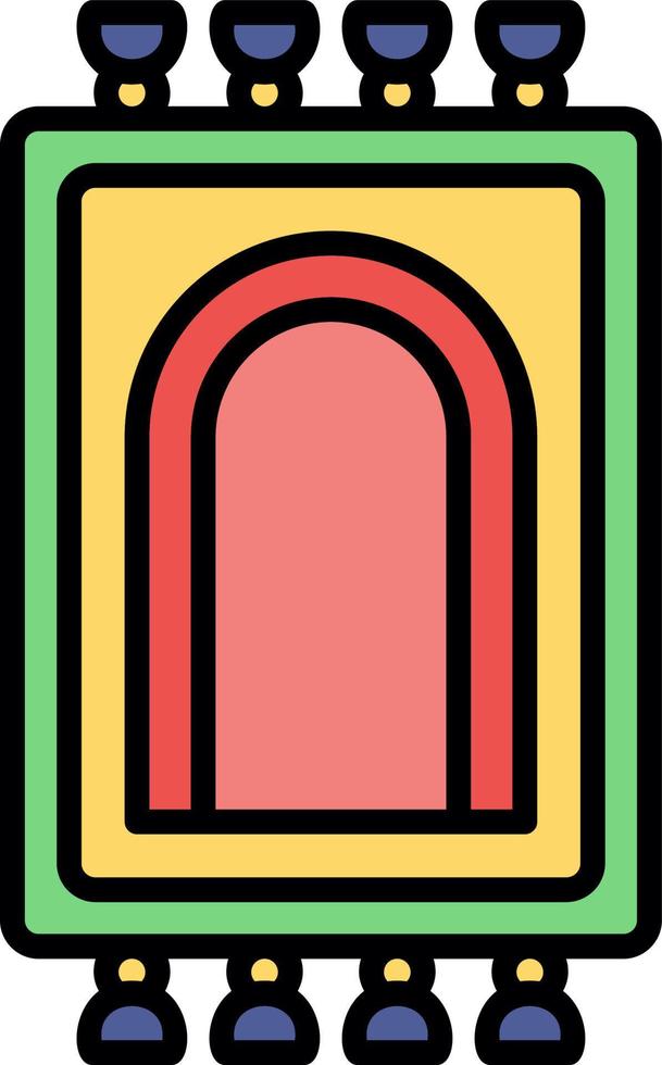 Prayer Rug Creative Icon Design vector