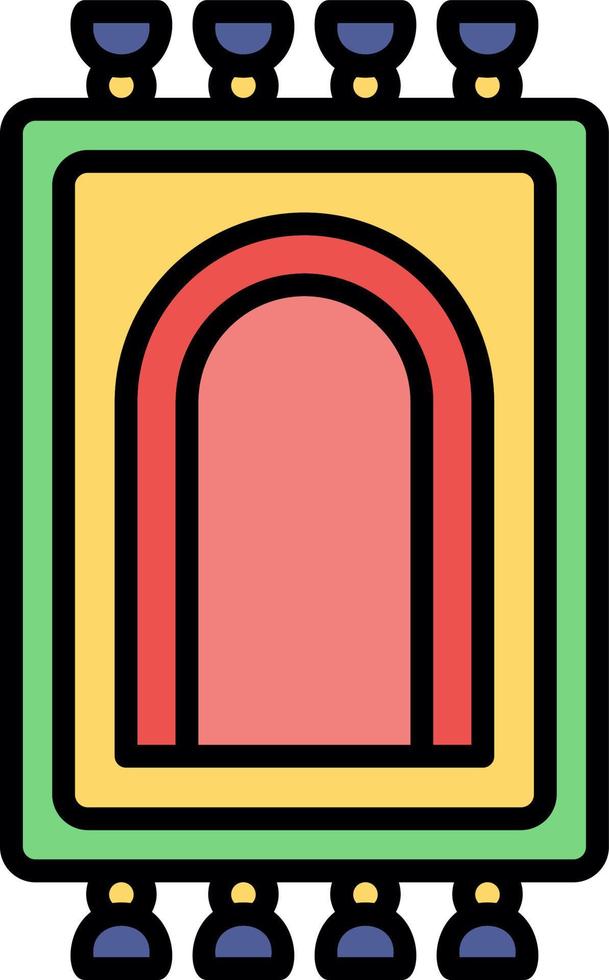 Prayer Rug Creative Icon Design vector