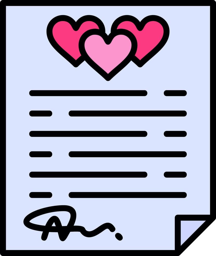 diseño de icono creativo de contrato de boda vector