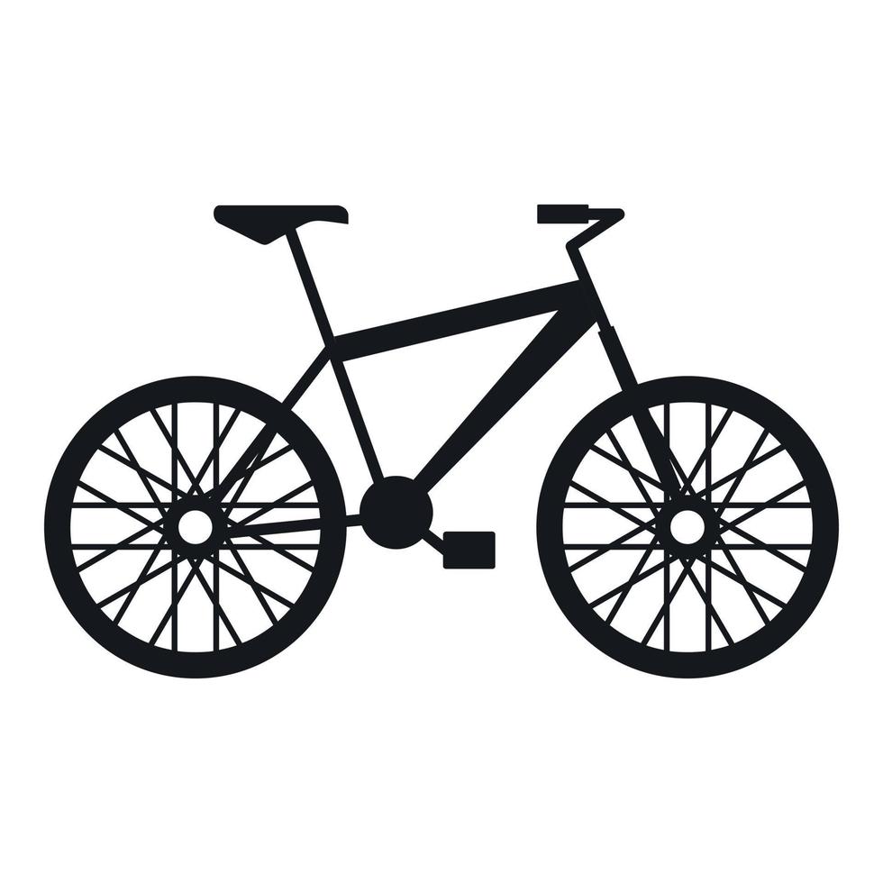Bike icon, simple style vector
