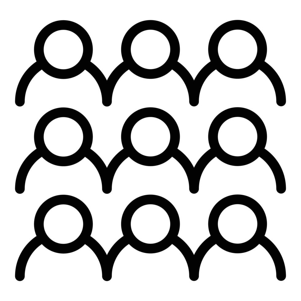 People migration icon outline vector. Refugee help vector