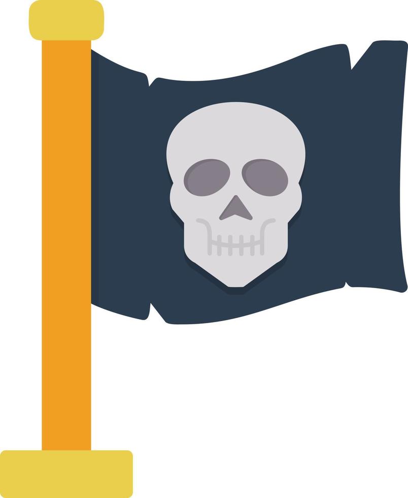 Pirates Flag Creative Icon Design vector