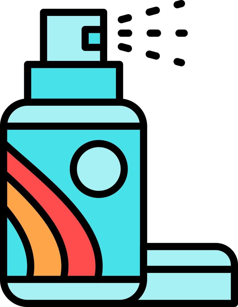 diseño de icono creativo de laca para el cabello vector