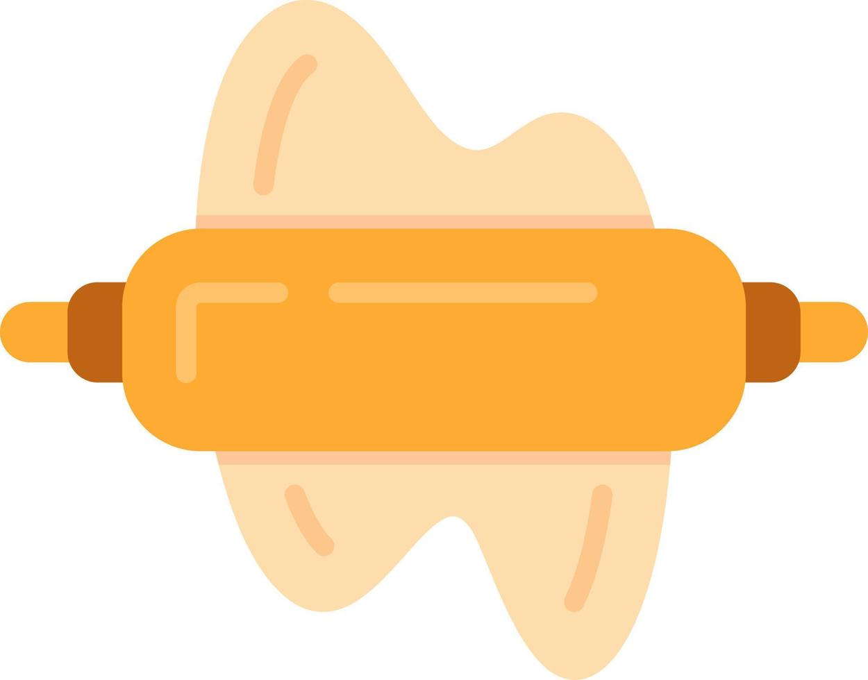 Rolling Pin Creative Icon Design vector