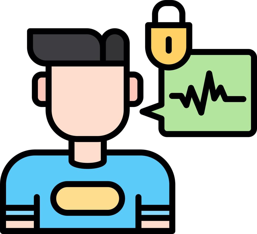 Biometric Creative Icon Design vector