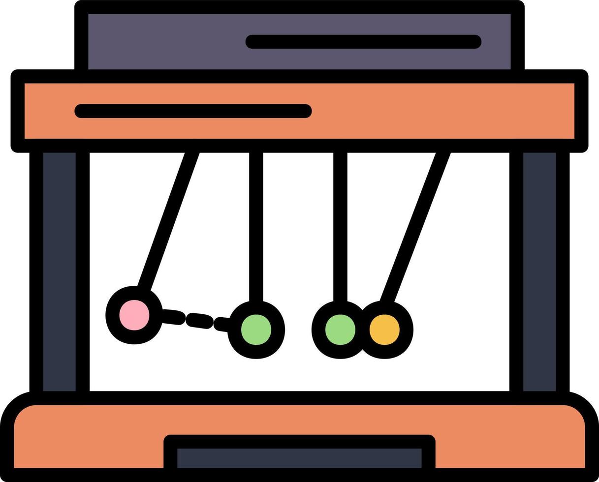 Newton Cradle Creative Icon Design vector