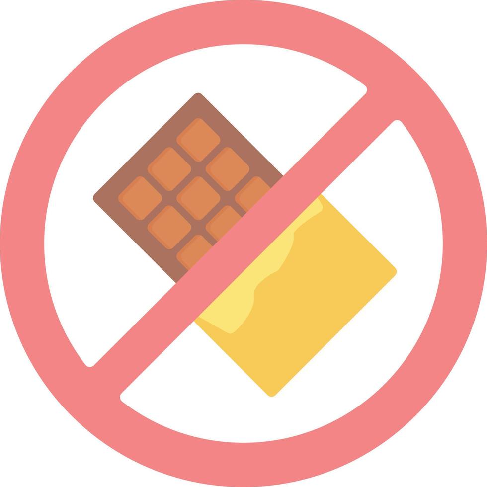 No Chocolate Creative Icon Design vector