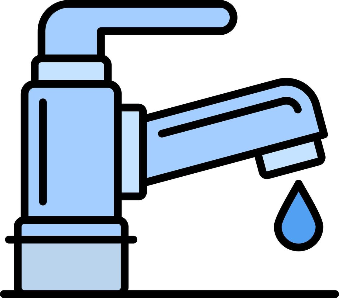 diseño de icono creativo de agua del grifo vector