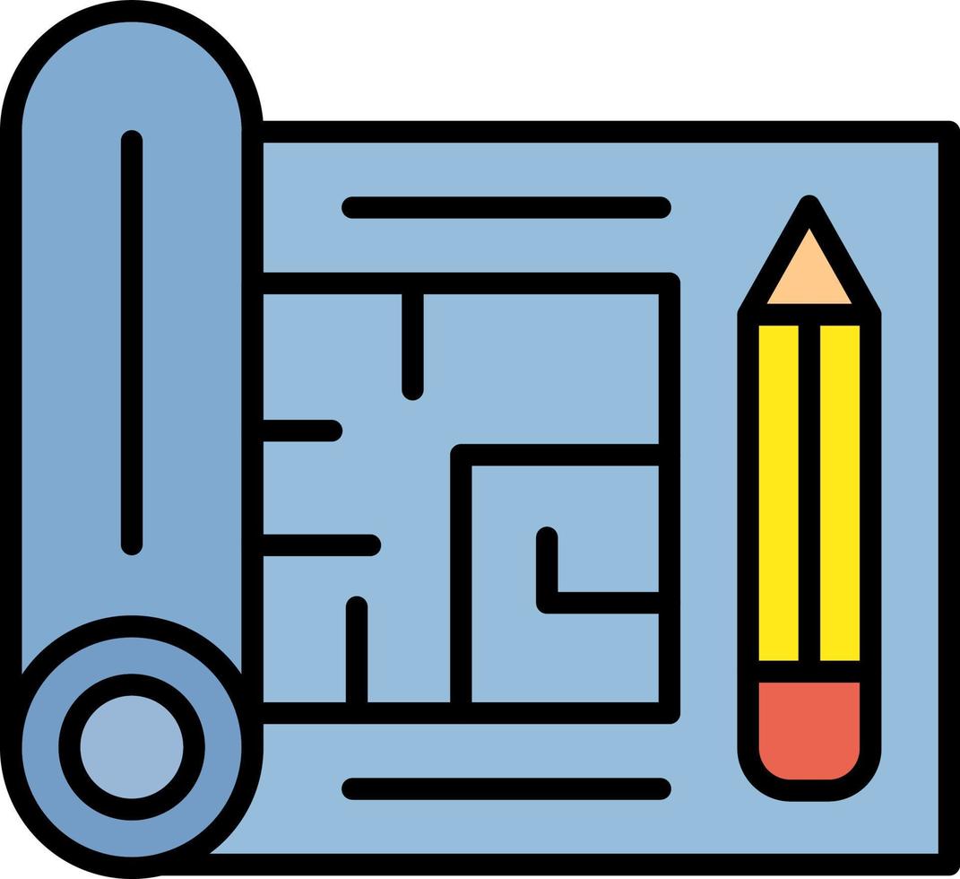 Floor Plan Creative Icon Design vector