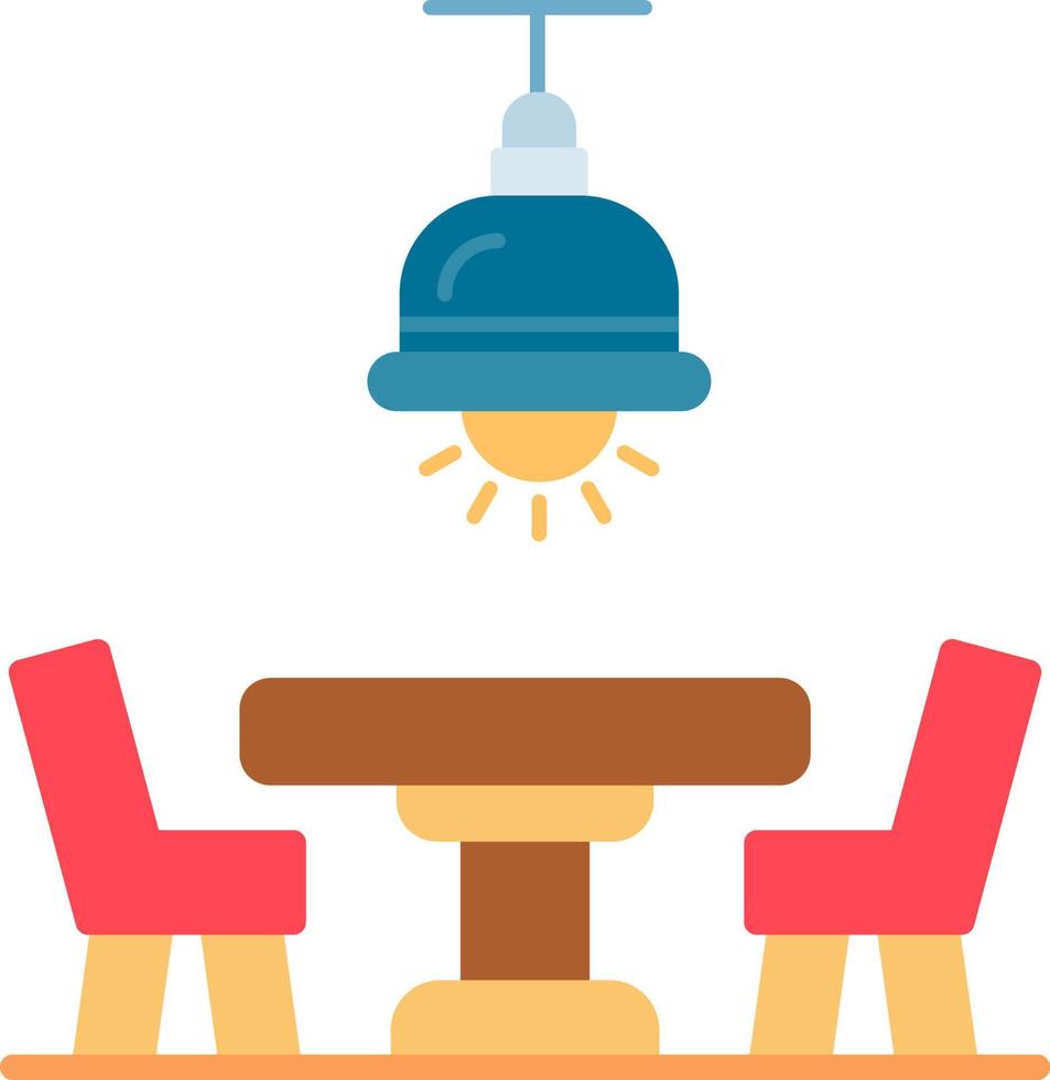 Dining Table Creative Icon Design vector