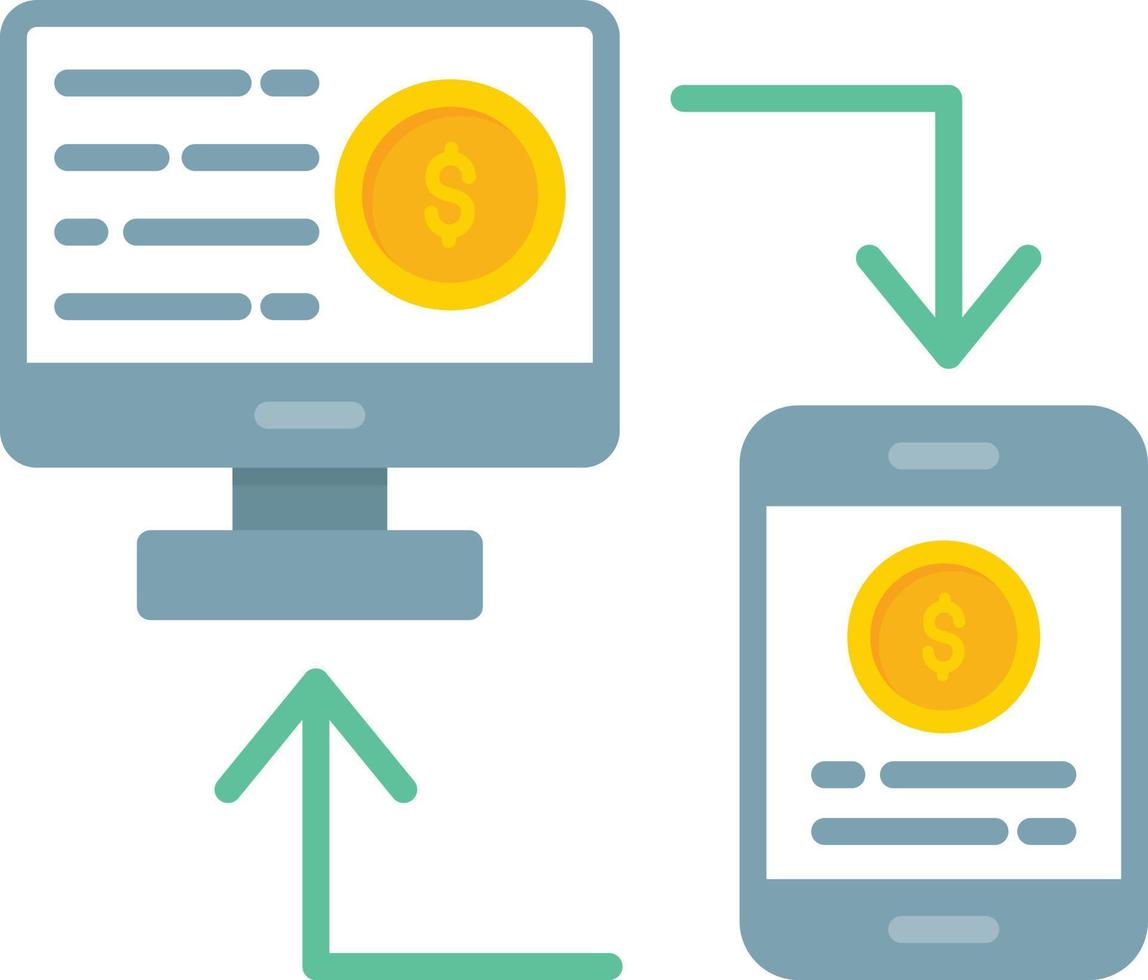 Online Transfer Creative Icon Design vector