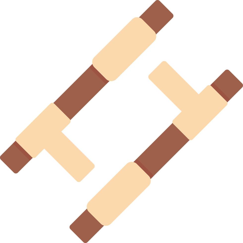 Tonfa Creative Icon Design vector