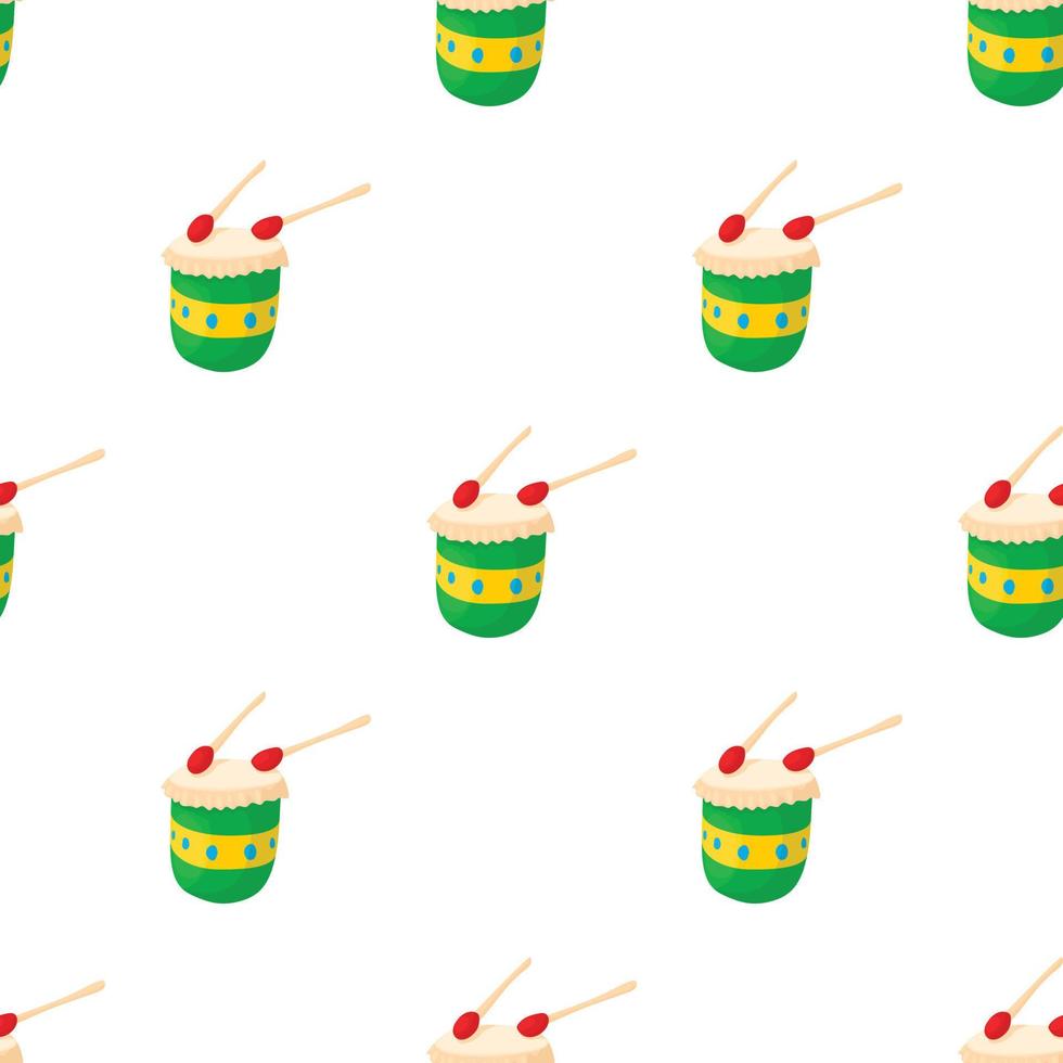 Brazilian drum pattern seamless vector