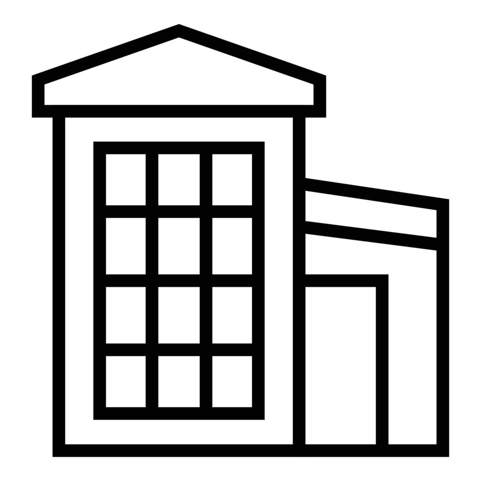 Estate villa icon outline vector. Modern house vector