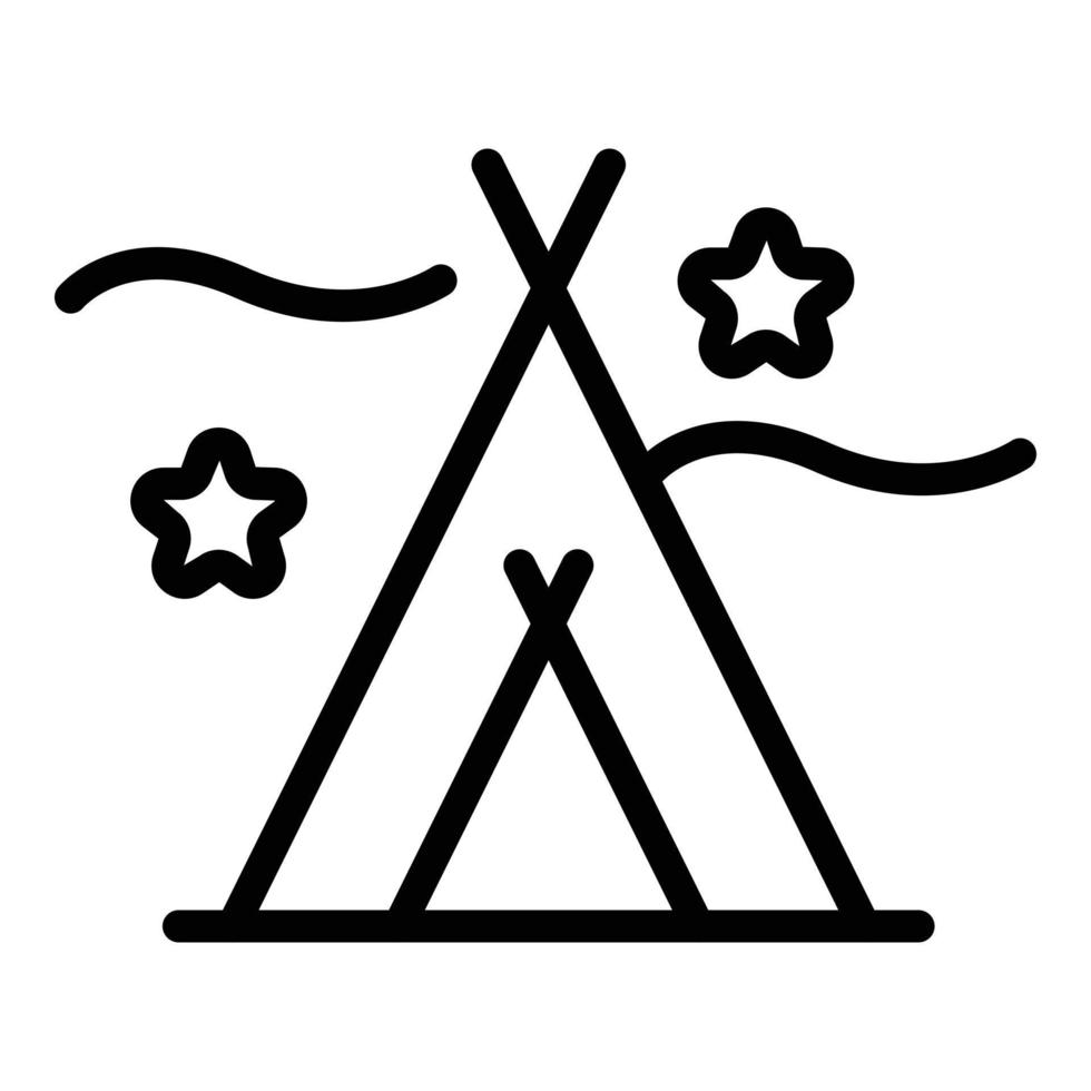 Eskimo tent icon outline vector. Winter glacier vector