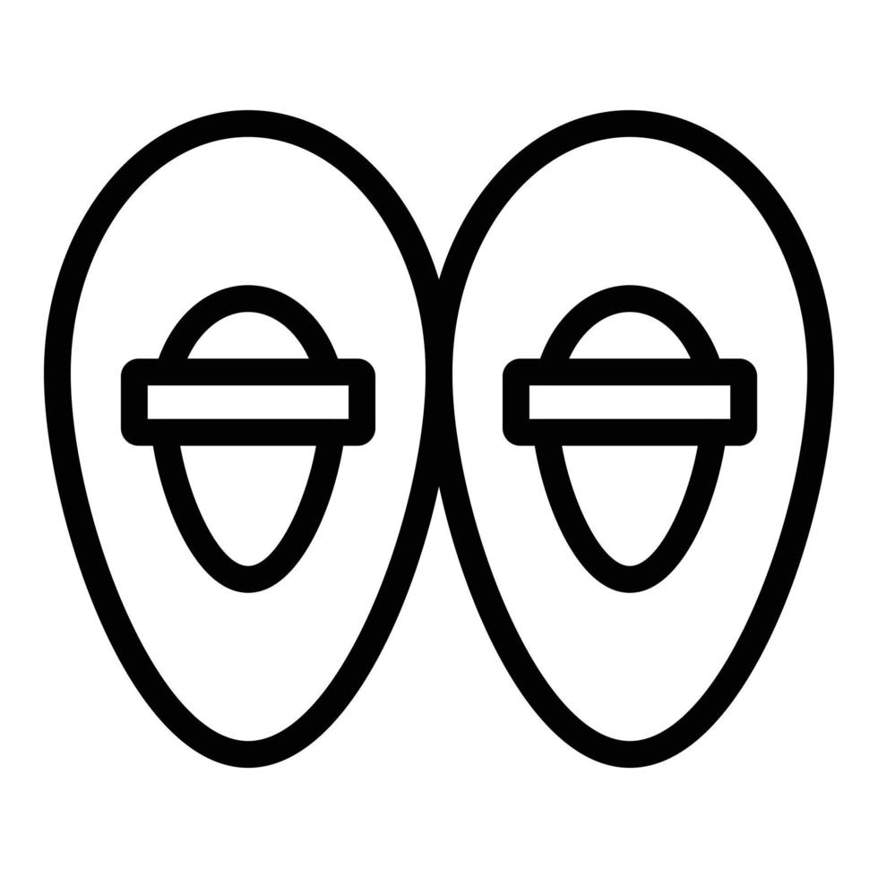 Snow boots icon outline vector. Alaska winter vector