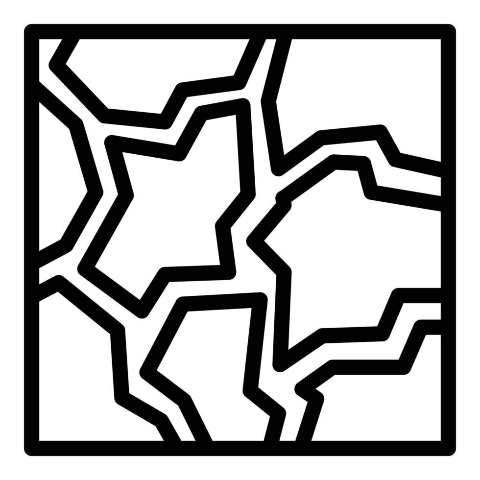 Top view arctic icon outline vector. Alaska winter vector