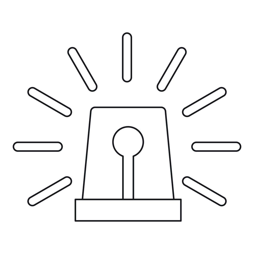 Special flasher icon, outline style vector