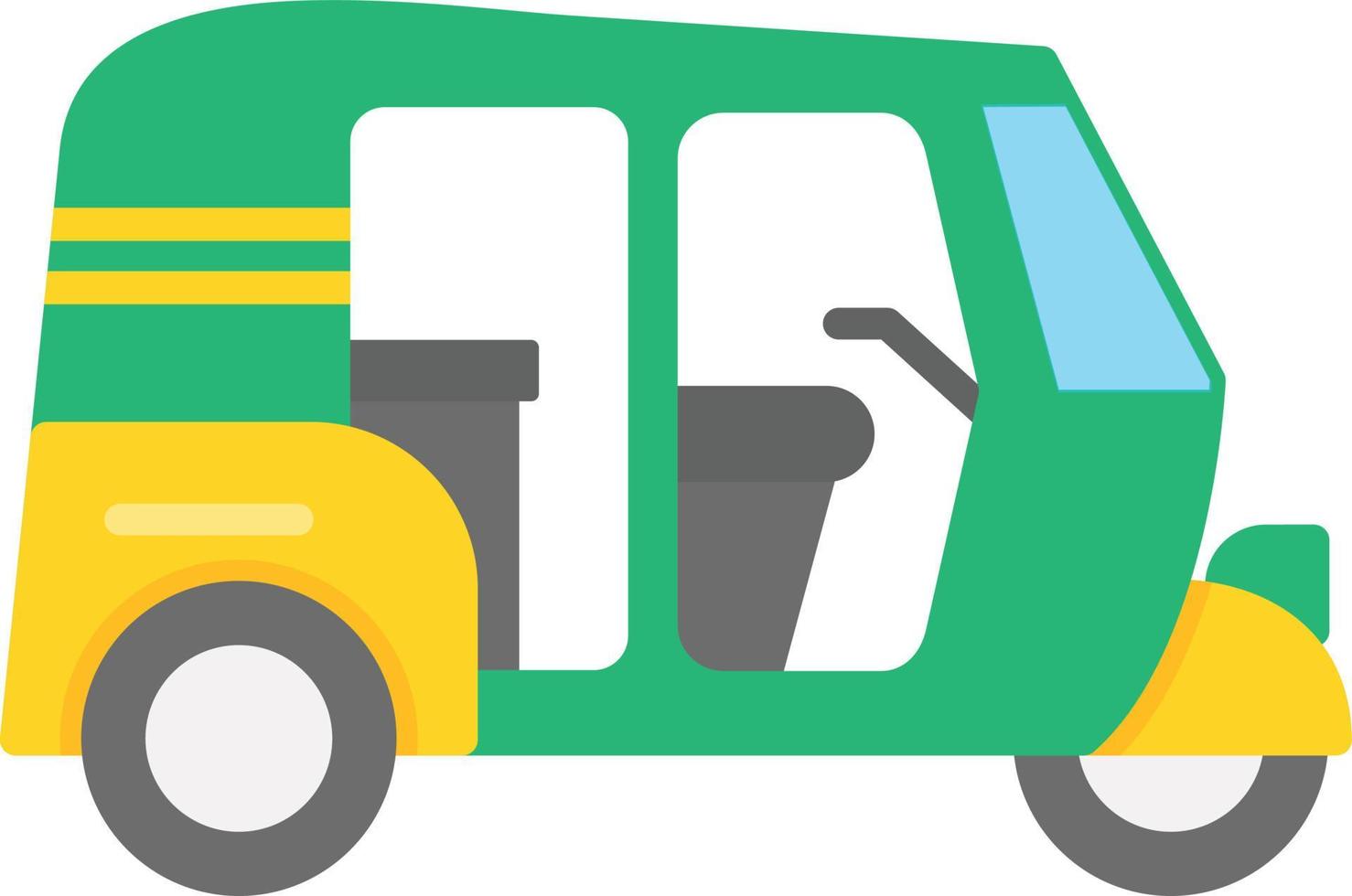 diseño de icono creativo de rickshaw vector