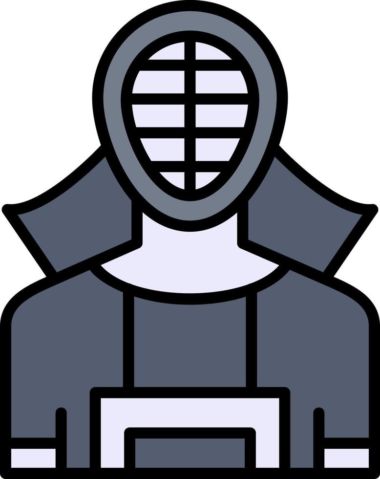 diseño de icono creativo de kendo vector