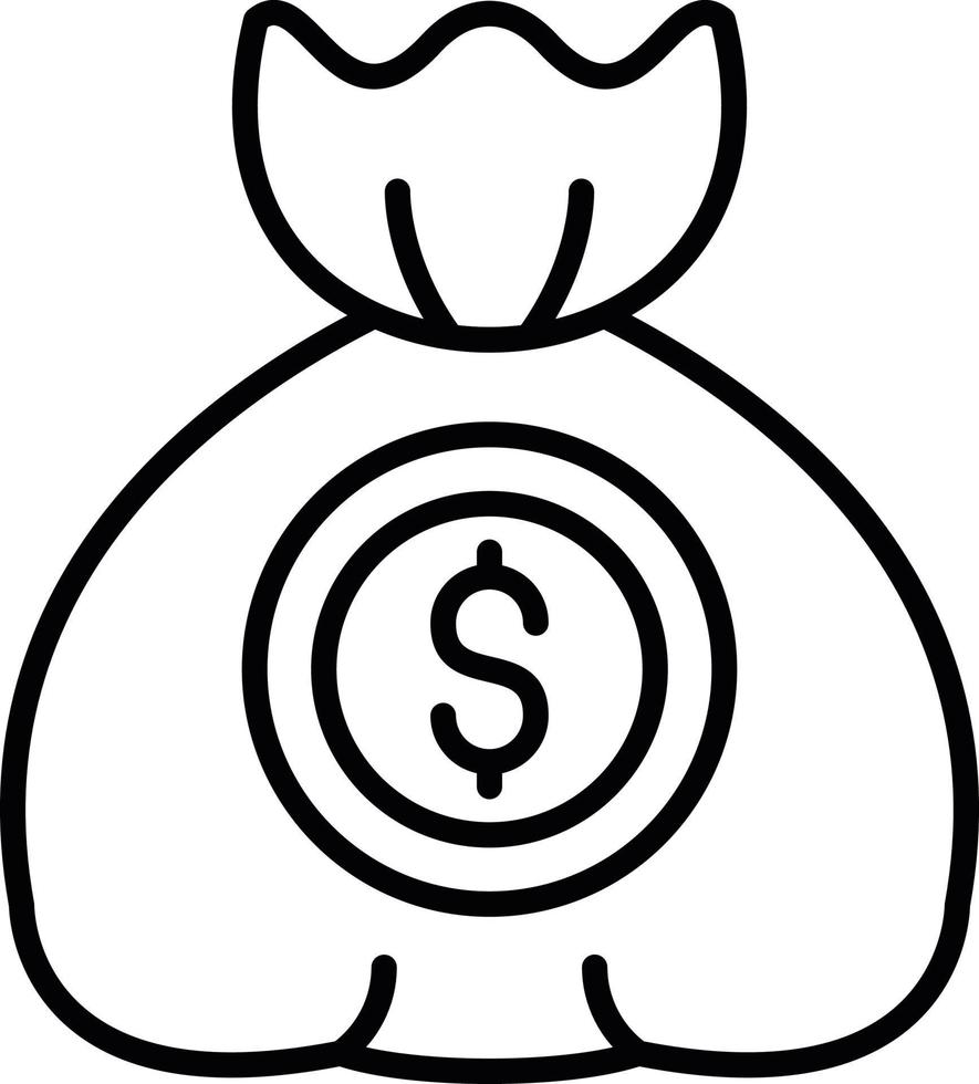 Money Bag Creative Icon Design vector
