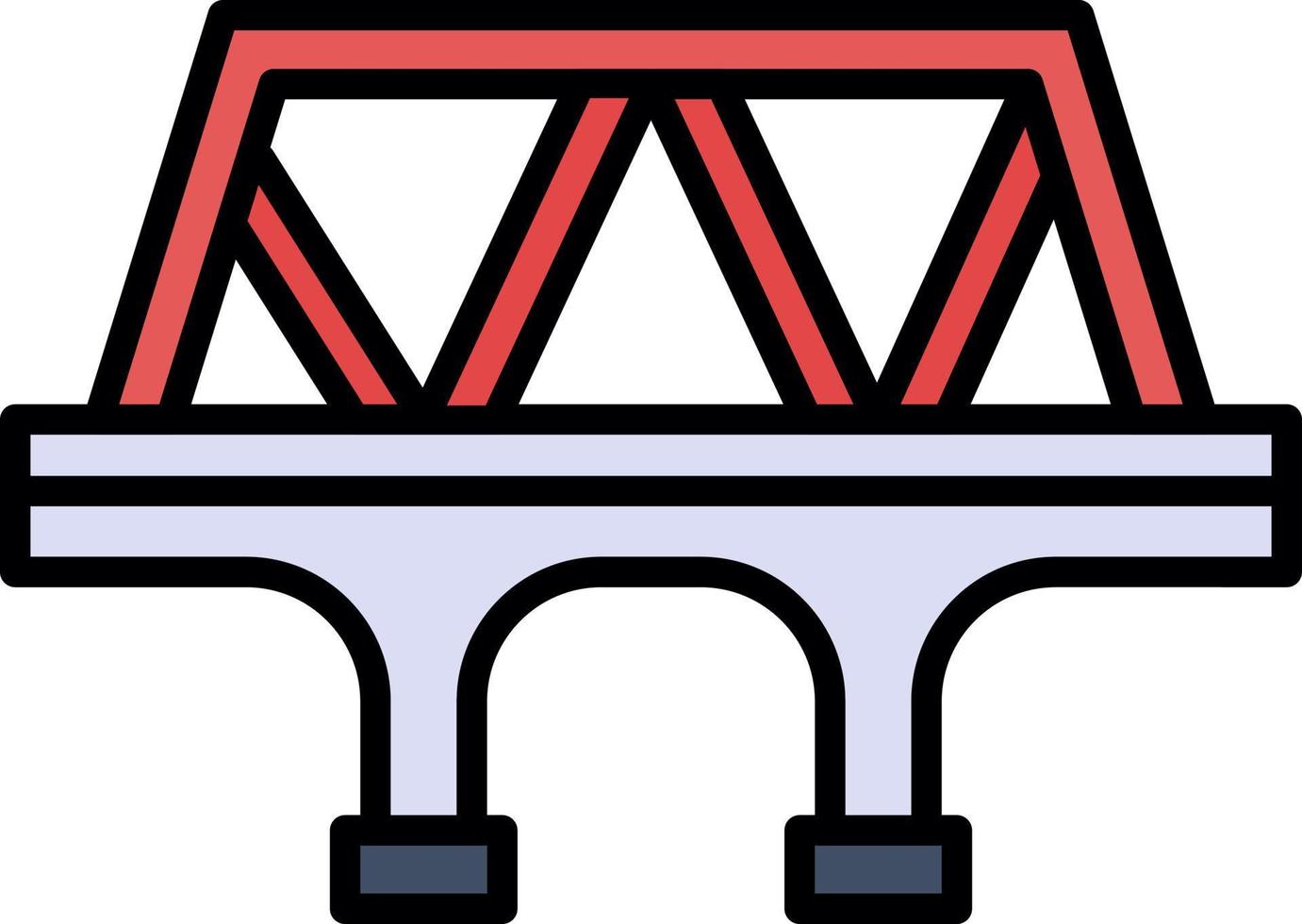 diseño de icono creativo de puente vector