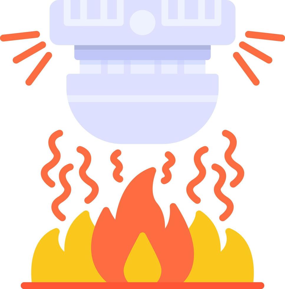 diseño de icono creativo de alarma de incendio vector