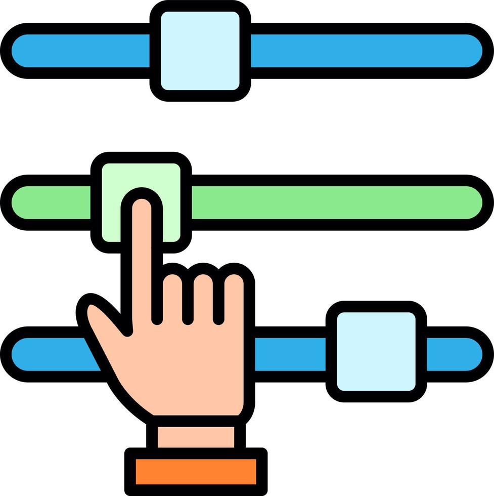 Sliders Creative Icon Design vector