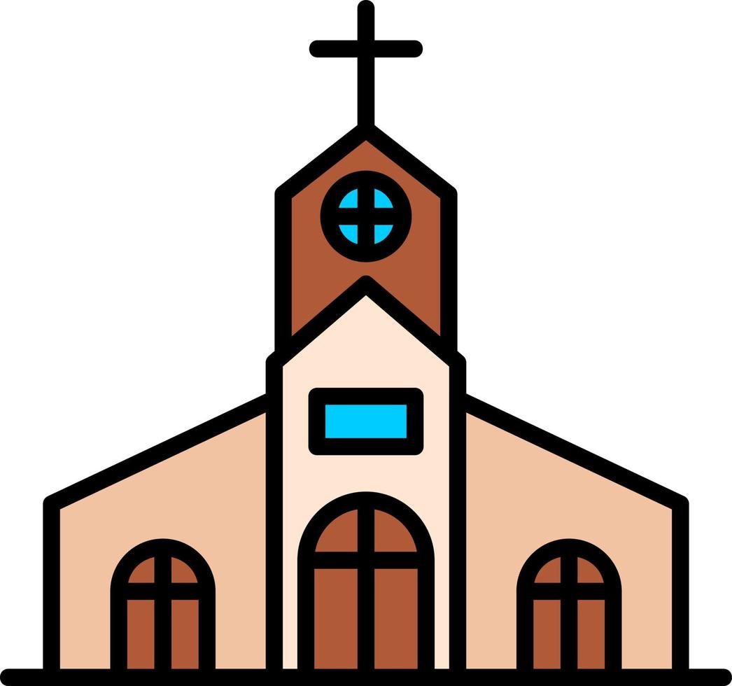 diseño de icono creativo de iglesia vector