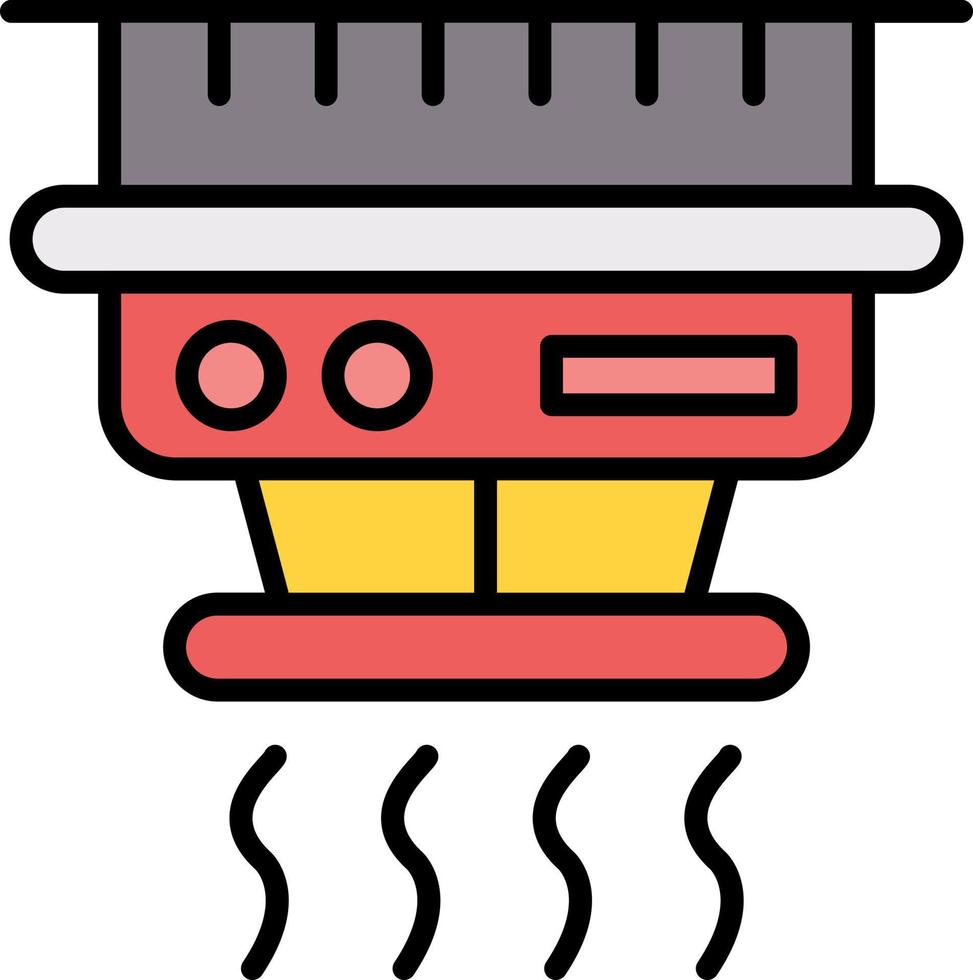 Smoke Detector Creative Icon Design vector