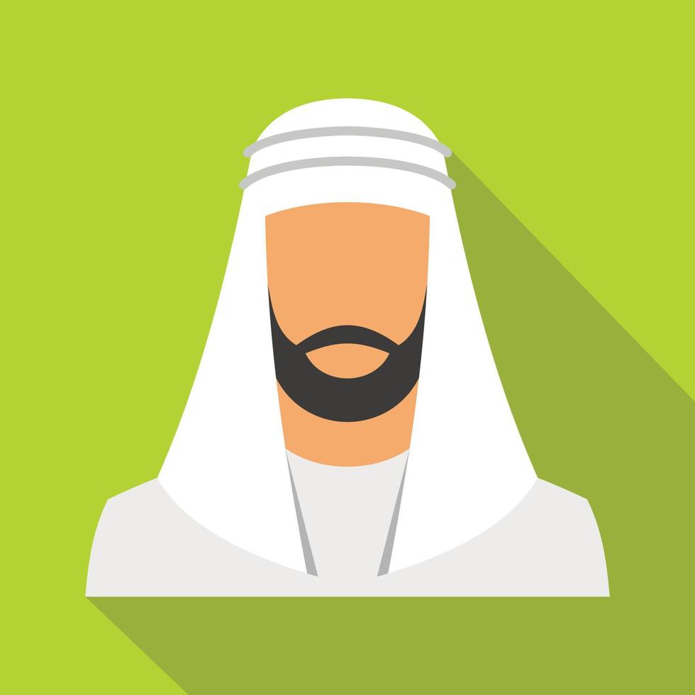 Muslim icon, flat style vector