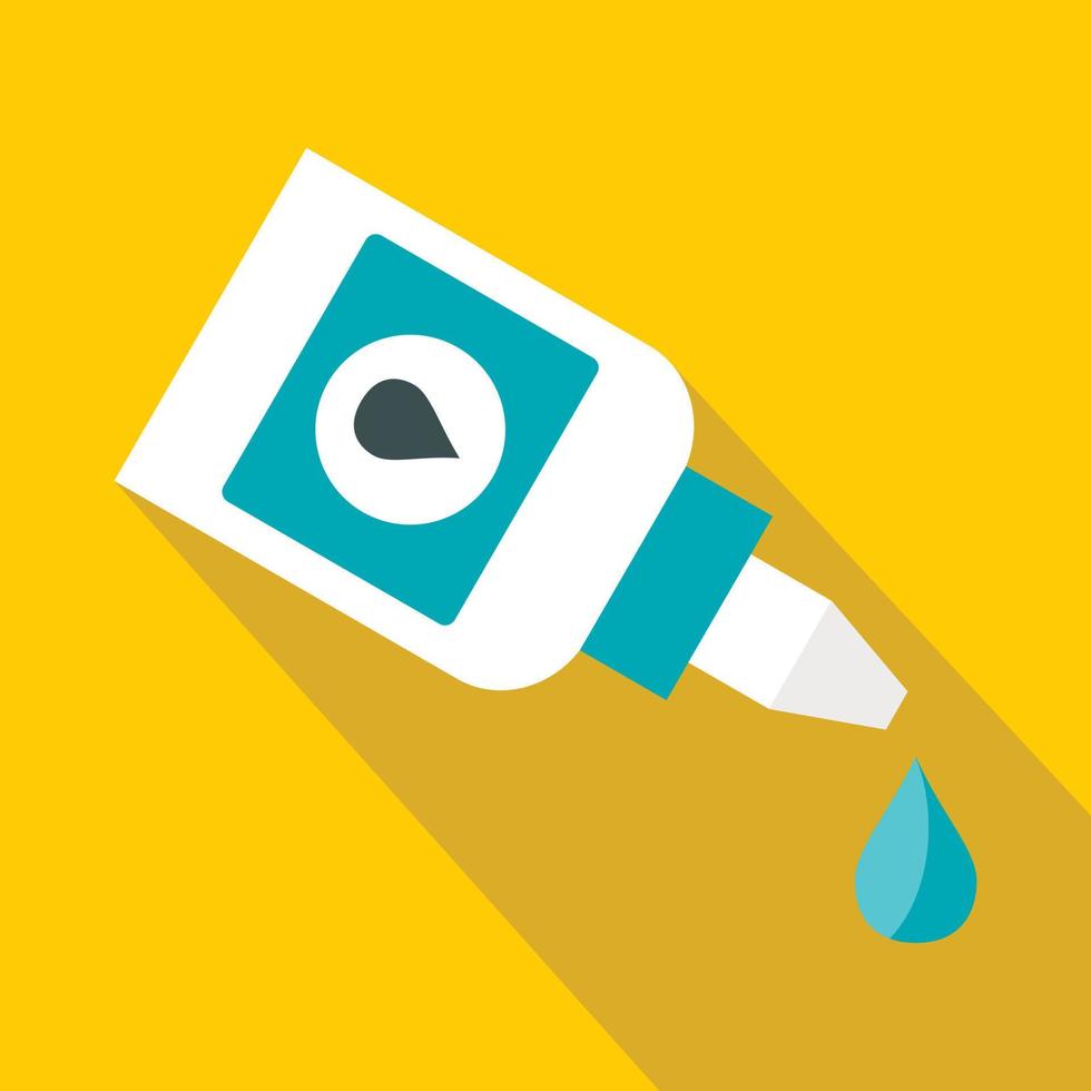 Eyedrop icon, flat style vector