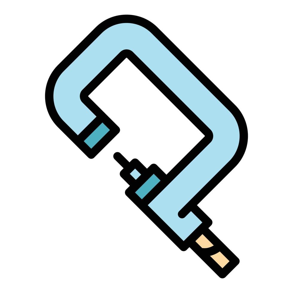 Diameter micrometer icon color outline vector