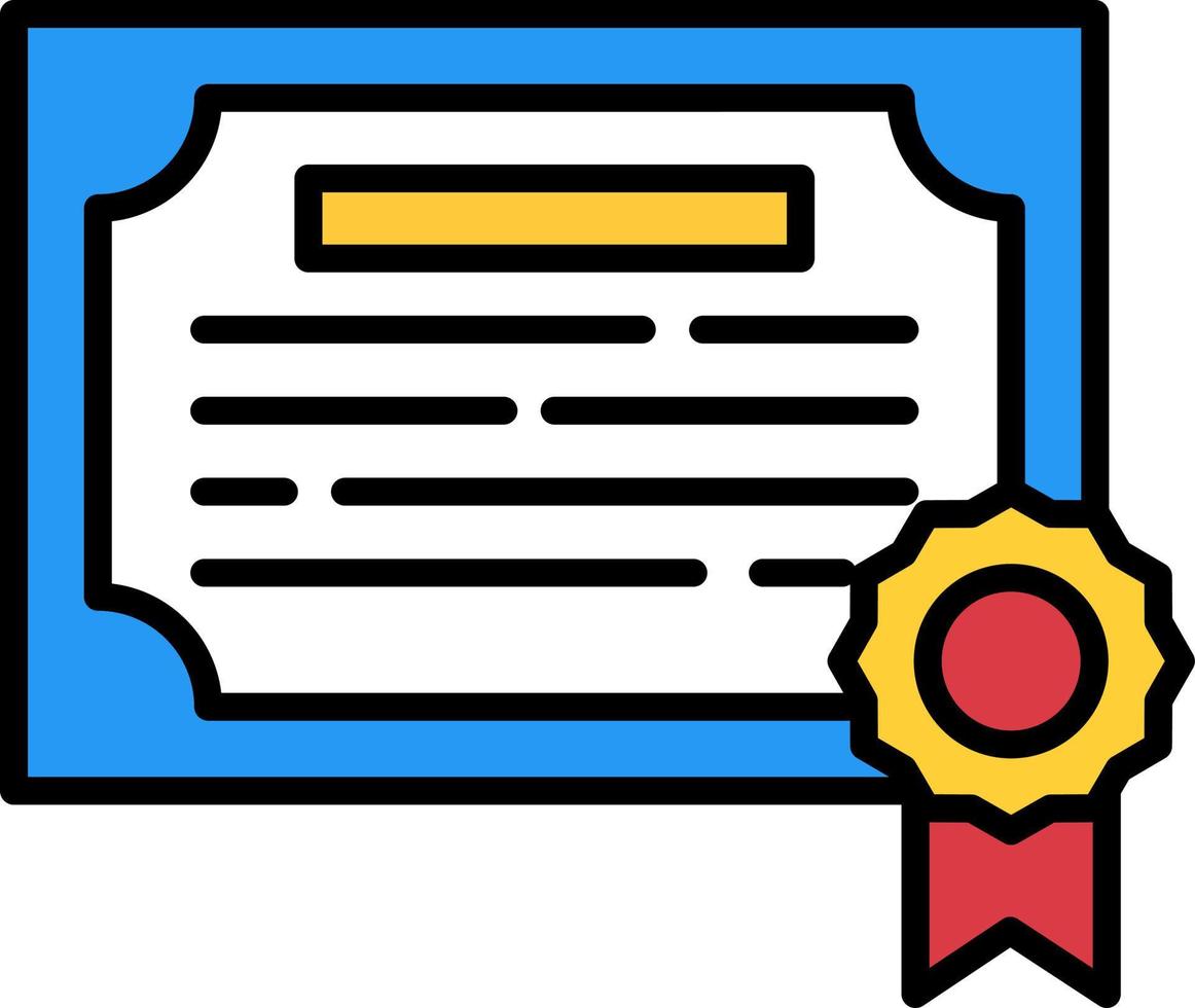 Certificate Creative Icon Design vector