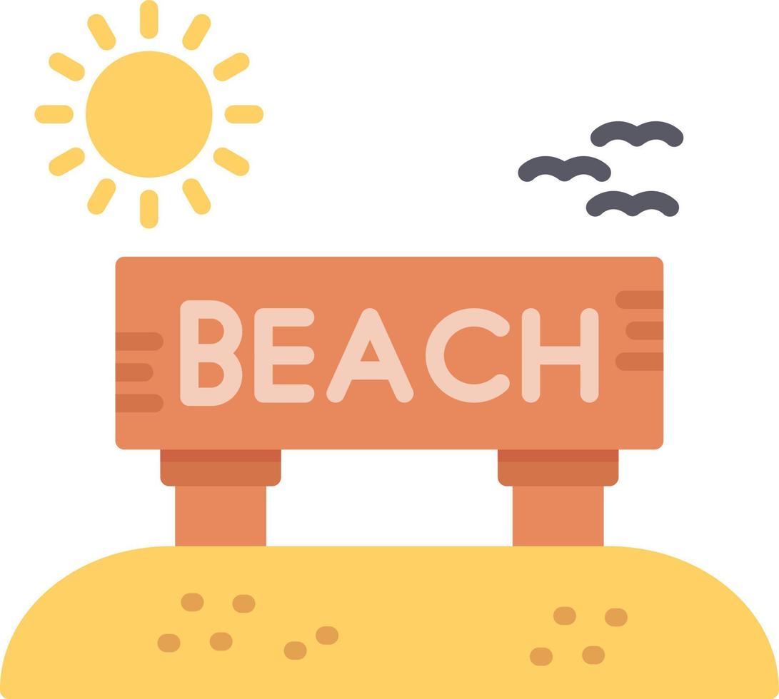 diseño de icono creativo de playa vector