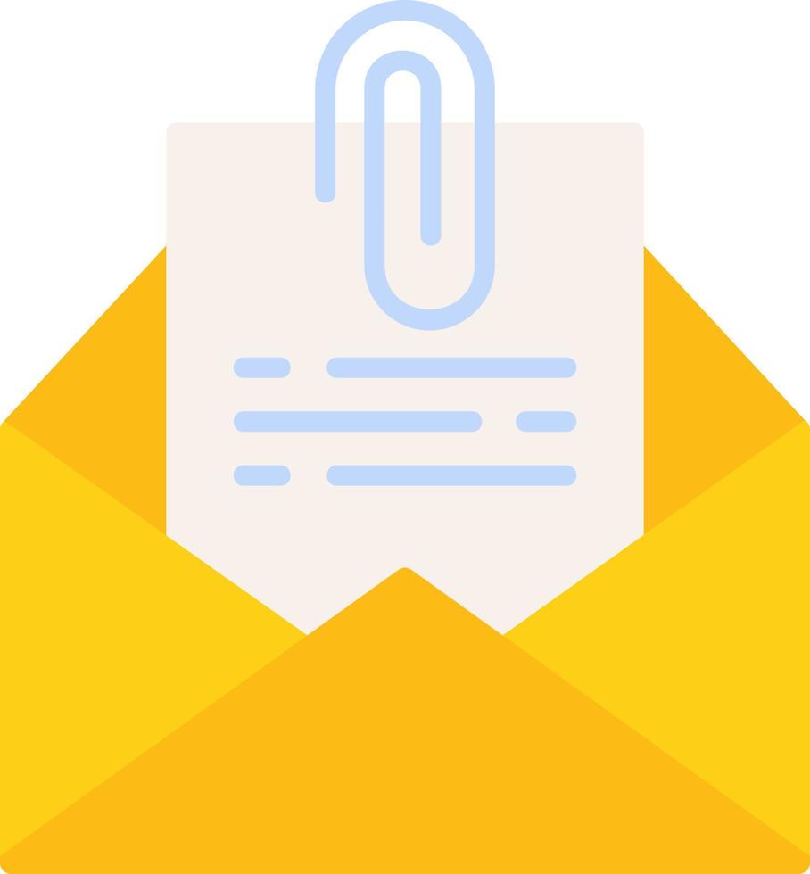 Attach File Email Creative Icon Design vector