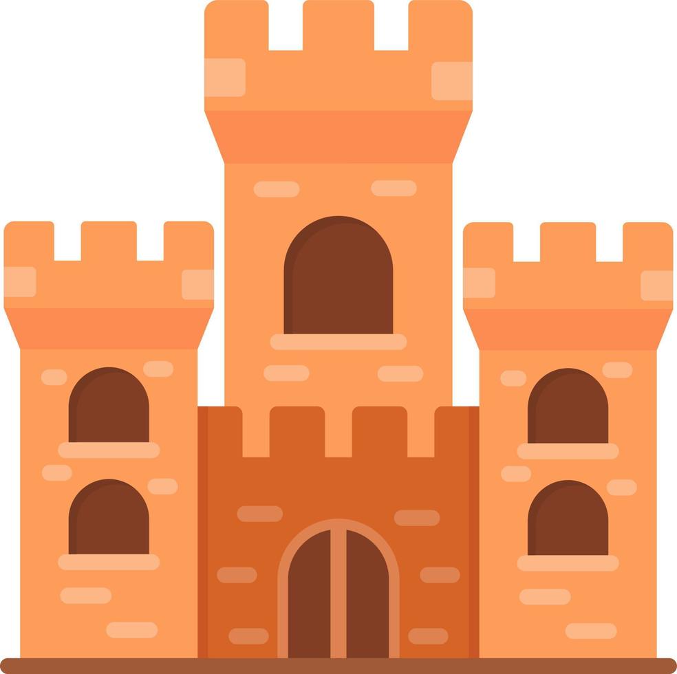 diseño de icono creativo de castillo vector