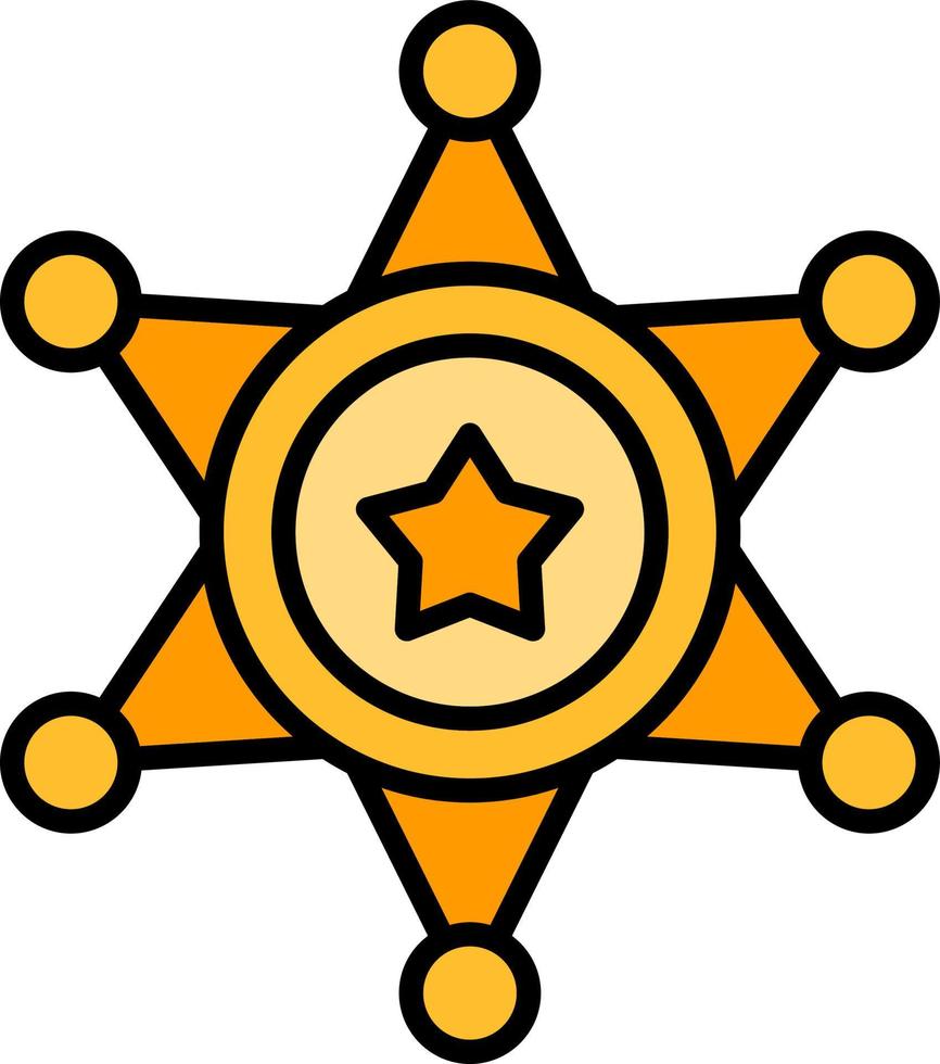 Sheriff Creative Icon Design vector